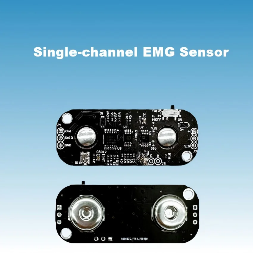 EMG Muscle Sensor Surface Electromyography Signal Acquisition Module – Gesture Recognition Wearable Device for Smart Human-Machi