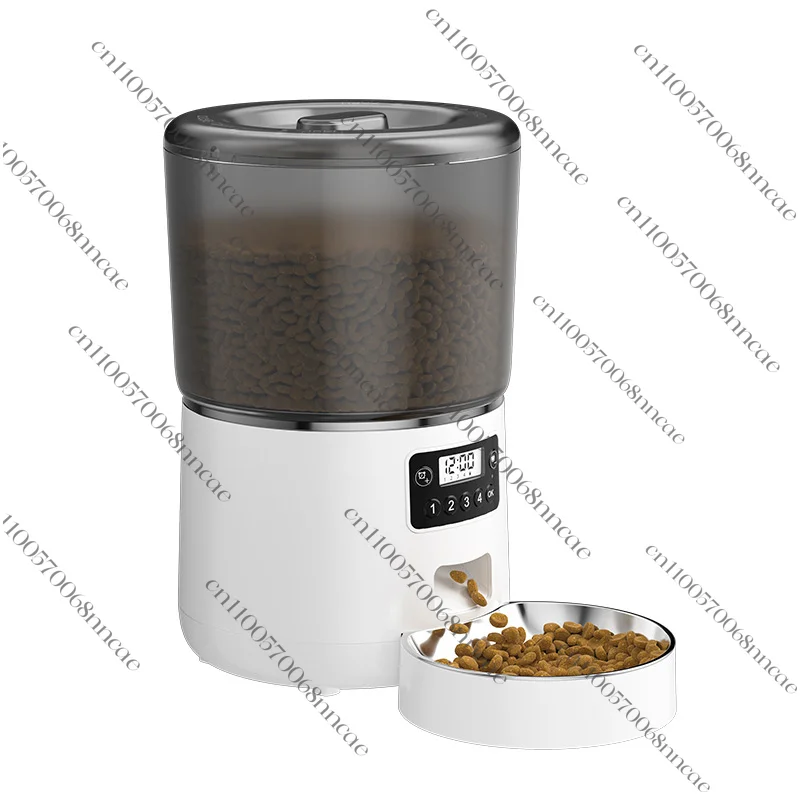 Graffiti Automatic WiFi Pet Feeder 4L Smart Plastic Design Multi-Bowl Cat And Dog Meal Dispenser With Remote Control