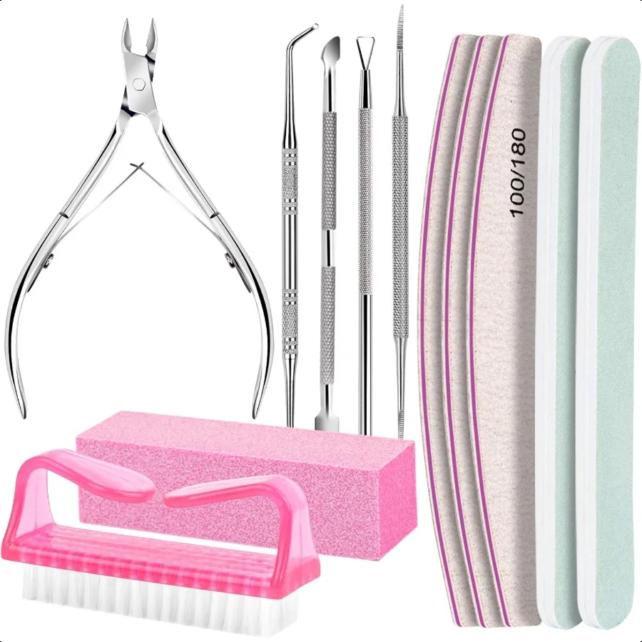 

Nail Care Kit Nail Files 100 180 Nail Buffer Block Cuticle Nippers Cuticle Trimmer Cuticle Pusher Nail Tools Nail Kit Pedicure