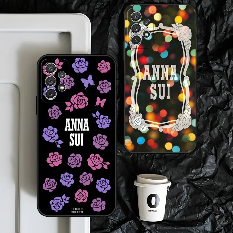 Purple Brand ANNA SUI Phone Case For Samsung Galaxy Note 20 Ultra Plus Pro 10 9 8 J 7 Prime M 80s 51 52 30 30S 31 32 40 20 8 6