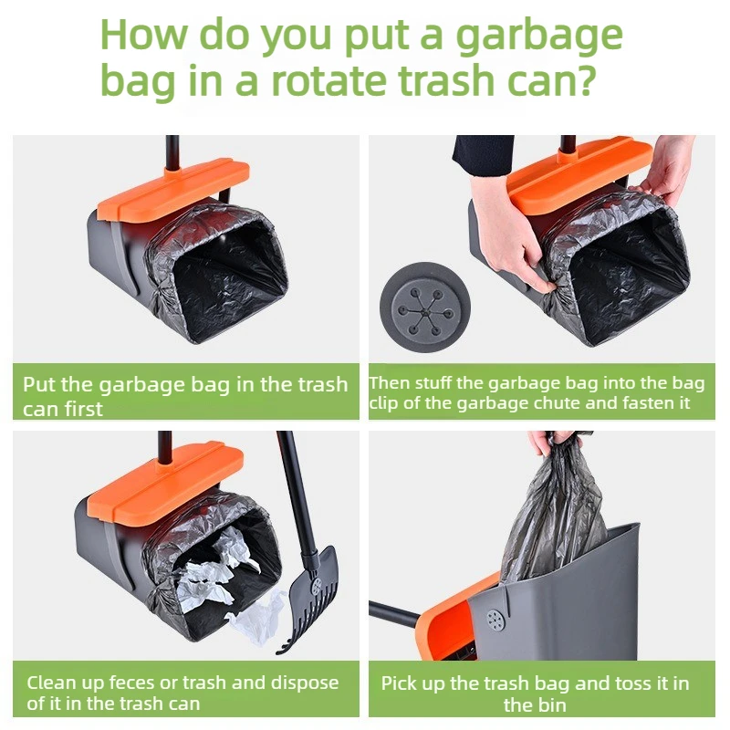 Lightweight Portable Dog Poop Scooper Set Outdoor Garden Lawn Walking Pet Waste Pickup Cleaning Kit For Dogs Travel Use