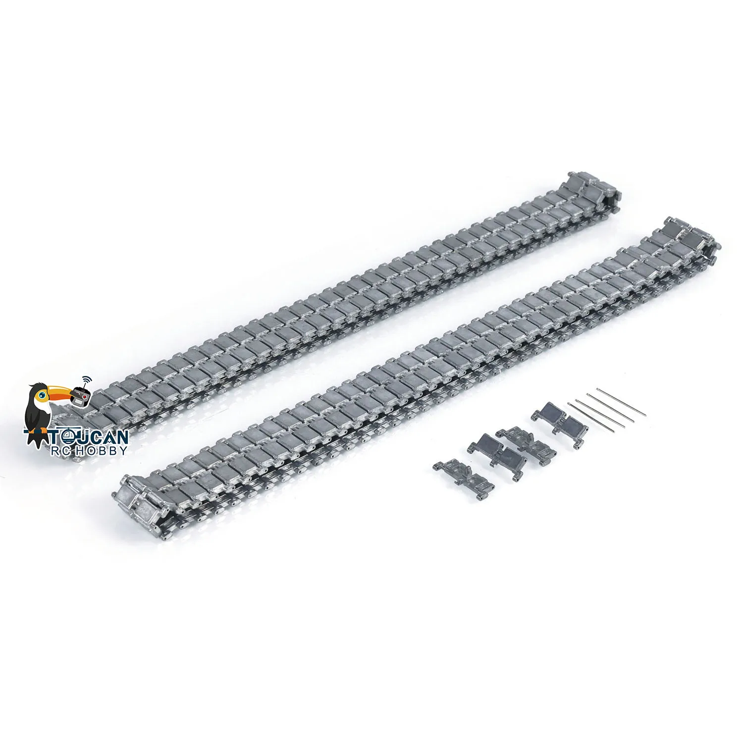 Heng طويل زوج واحد 1/16 مقياس المسارات المعدنية Pedrail ل تشالنجر II دبابة مع جهاز للتحكم عن بُعد 3908 TH00507