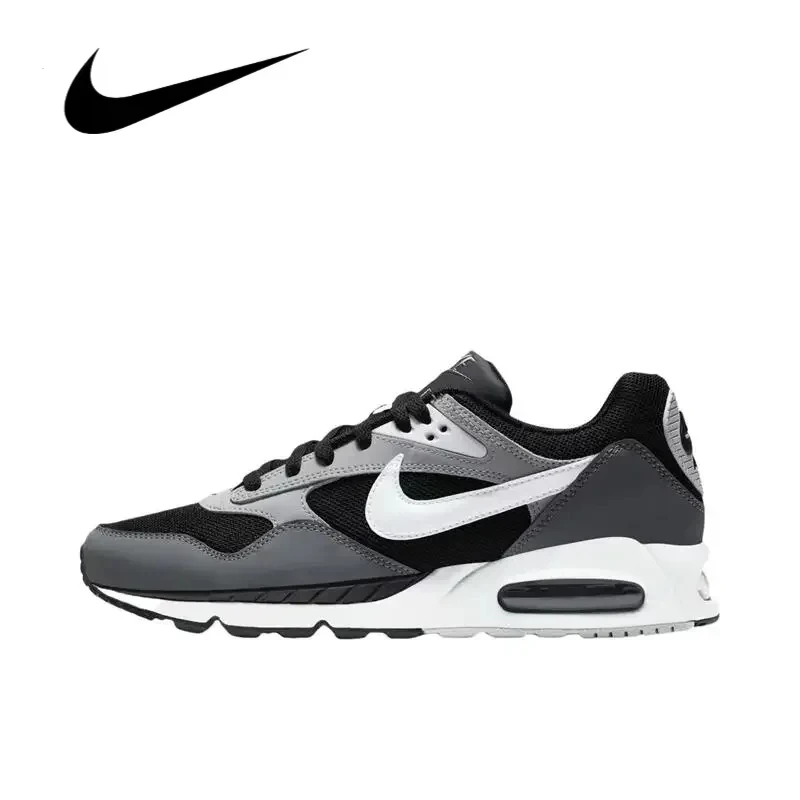 Nike Air Max Men Women Running Shoes Are Non Slip, Durable, Comfortable, Lightweight, Breathable, and Cushioned in Black Gray