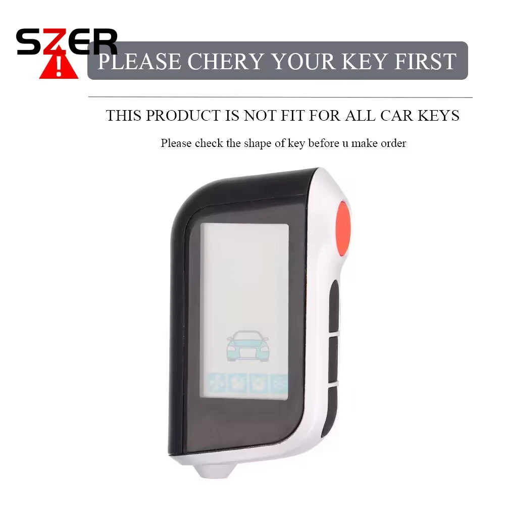 For Starline A93 A63 Russian Version Two Way Car Alarm LCD Remote Controller Keychain Fob Cover High Quality NEW TPU Key Case