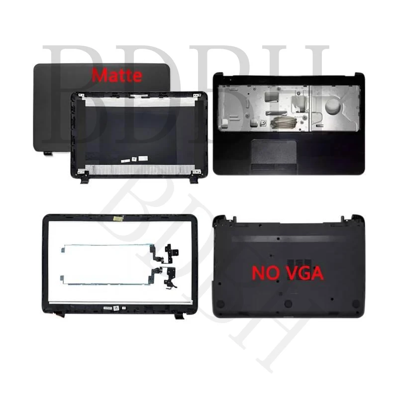 New Laptop LCD Back Cover Front Bezel Hinges Bottom Cover Palm Rest for 15