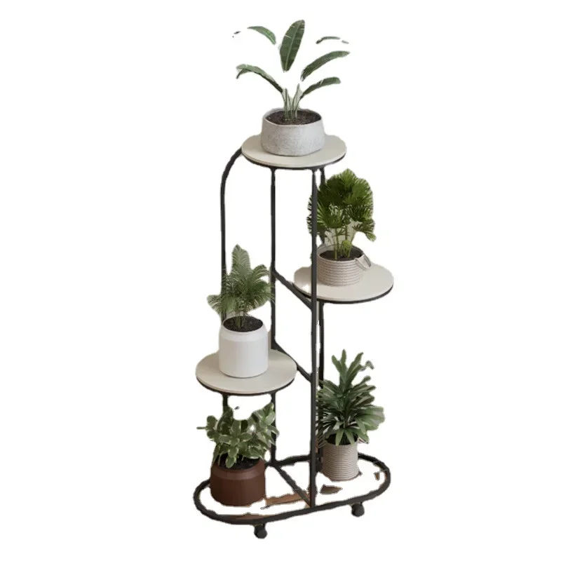 Étagère à fleurs simple et moderne à plusieurs étages pour le salon, étagères de sol pour les fleurs, décoration intérieure, salon