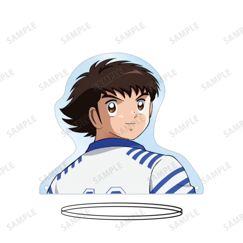 Anime Captain Tsubasa Ozora Genzo Wakabayashi Combat Shadow Form Acrylic Stand Model Plate Keychains Desk Decor