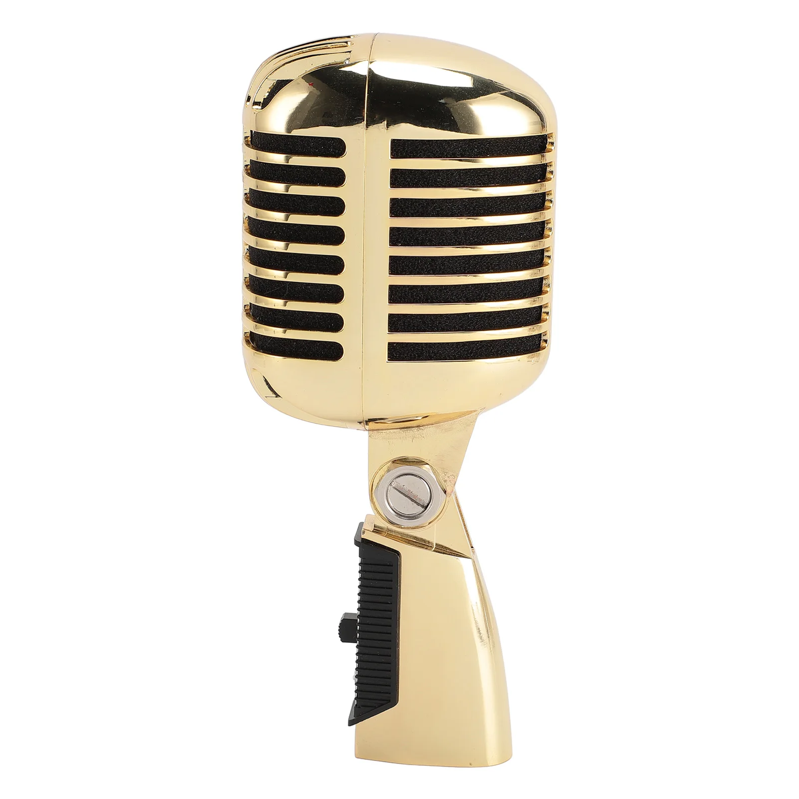 ميكروفون عتيق من سبائك الزنك رف دوار ذاتي الشد ميكروفون صوتي ديناميكي عتيق لـ KTV #4