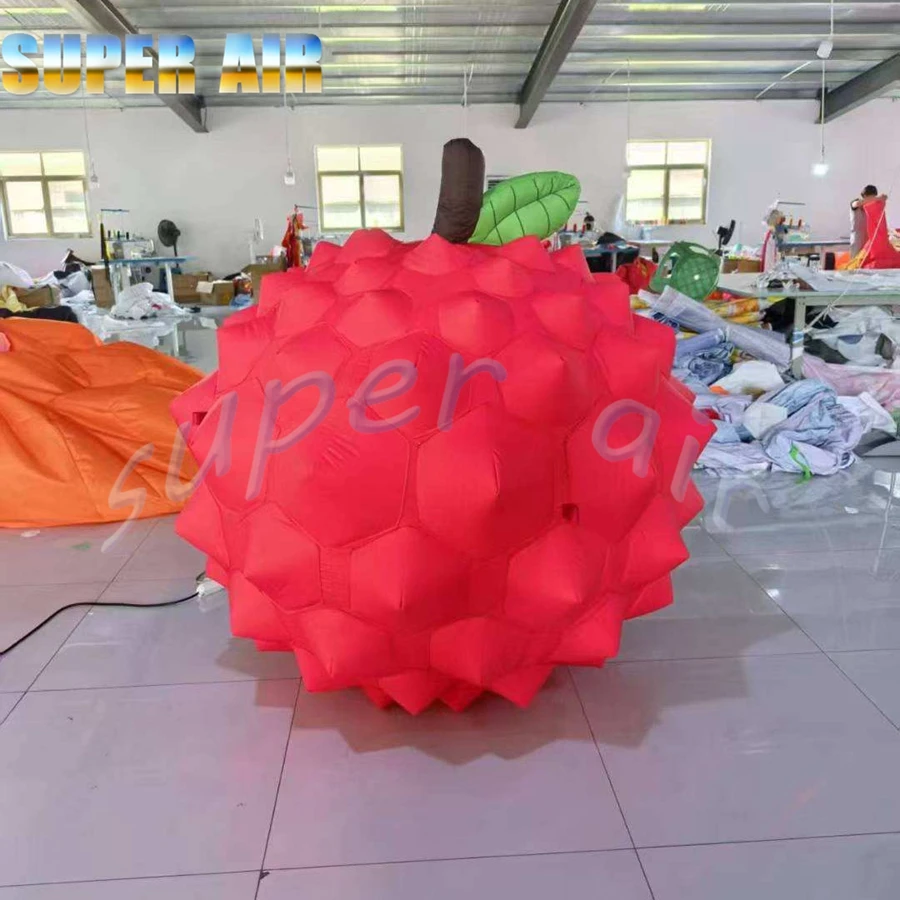 نموذج فواكه صناعي قابل للنفخ بتصميم جميل مع وجه مبتسم لتزيين المباني #2
