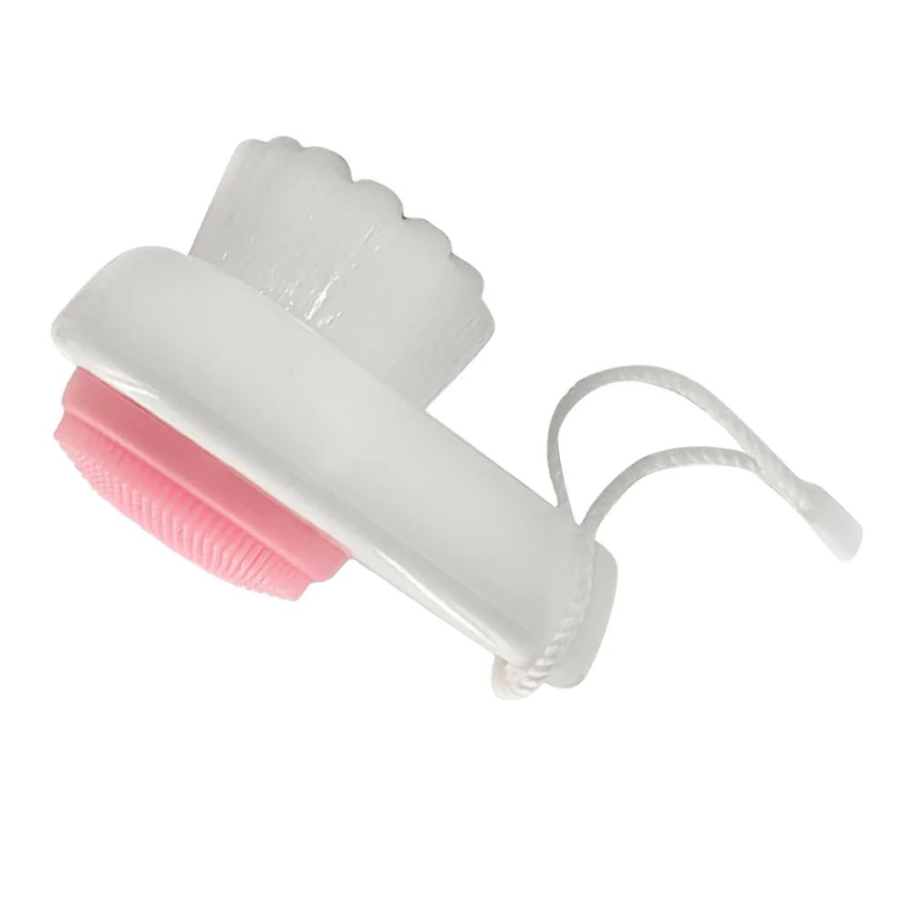 Double Sided Silicone Face Washing Brush Soft Facial Cleanser Scrubber Deep Cleansing Exfoliating Massage Skin Tool