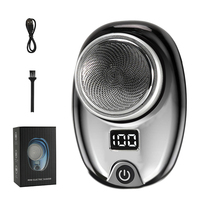 Portable Electric Shaver USB Rechargeable Mini Shave Electric Razor Pocket Shaver Waterproof Shaver Smart LED display