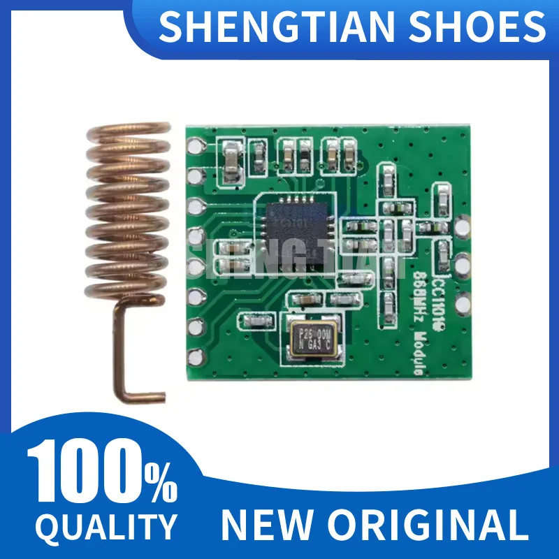 CC1101 Wireless Module Long Distance Transmission Antenna 868MHZ M115 For FSK GFSK ASK OOK MSK 64-byte SPI Interface New Origin