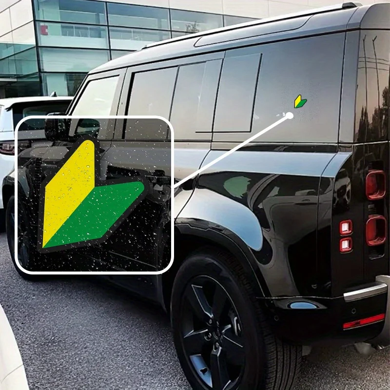 4pcs EppoBrand JDM Beginner Guide Japanese Style Vinyl Window Bumper Stickers Durable Exterior Decals