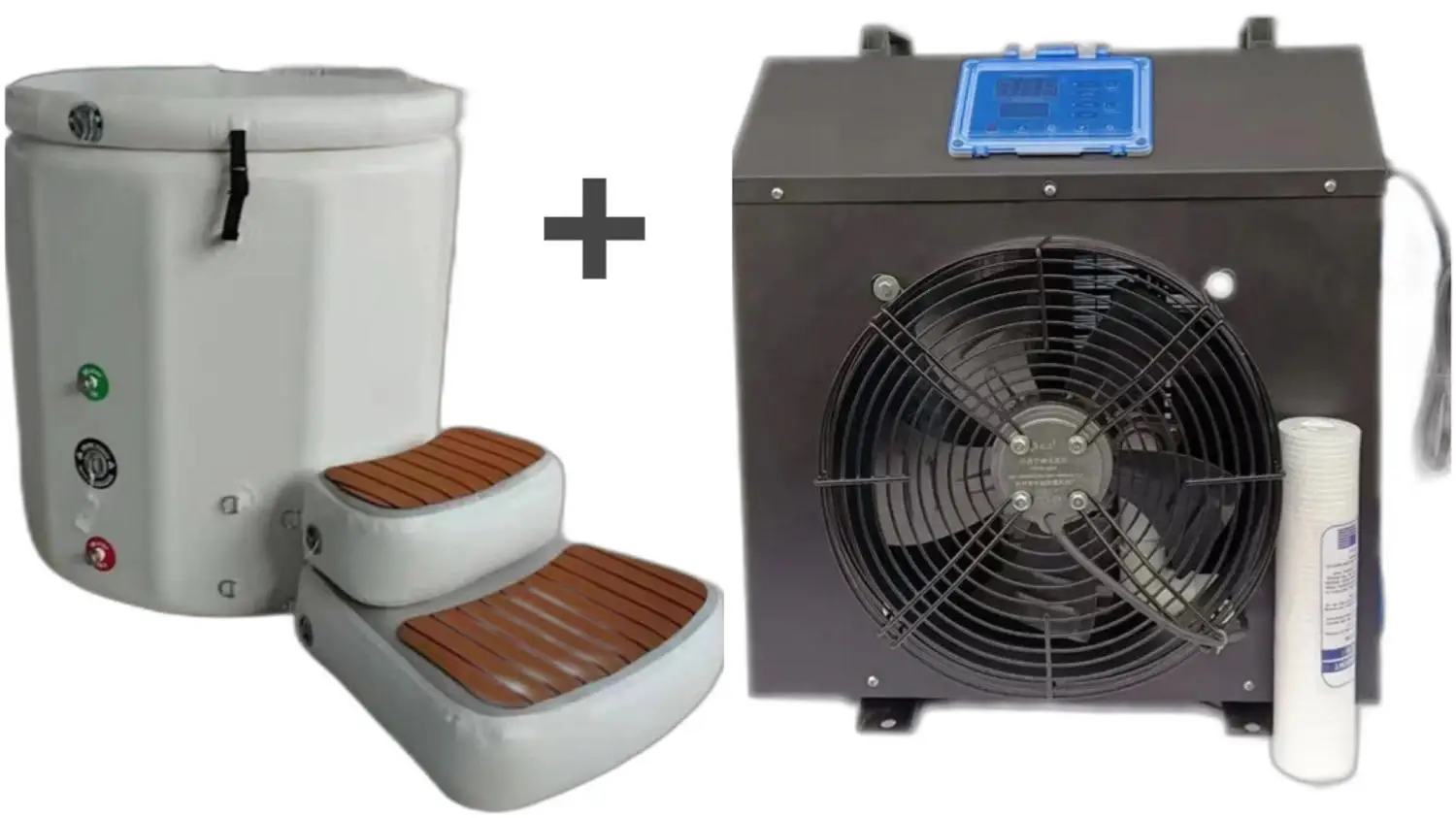 

2024 Professional Athlete Recovery Circulation Chiller System, 1HP Ice Bath Chiller and tub with Filter Ozone uv Pipeline Pump