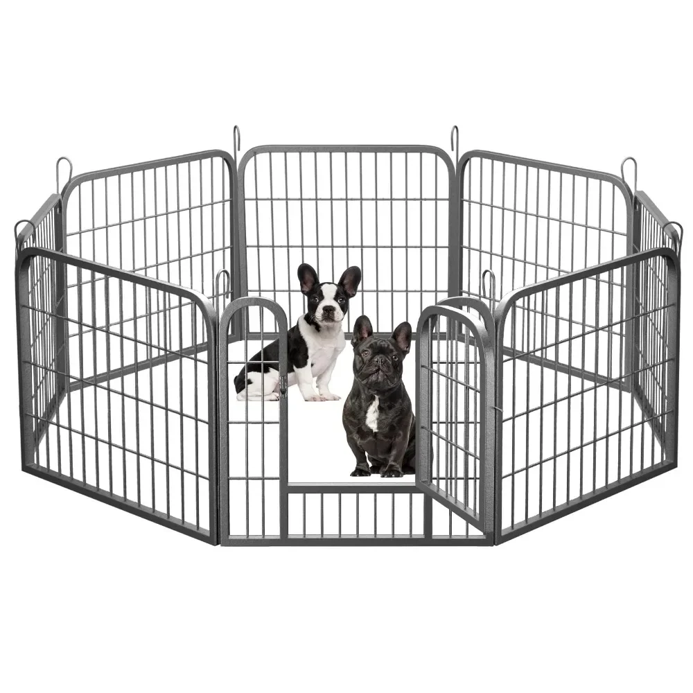 2024 New Dog Fence, Puppy Pen, Outdoor Pet Playpen, Portable Dog Kennel Indoor