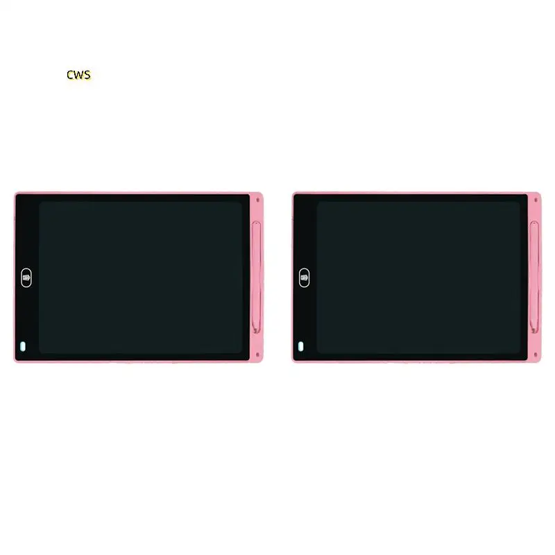 2 ชิ้น 16 นิ้ว LCD แท็บเล็ตการเขียนแท็บเล็ตสี Graffiti Board สําหรับเด็กคริสต์มาสวันเกิดแท็บเล็ตสีชมพู