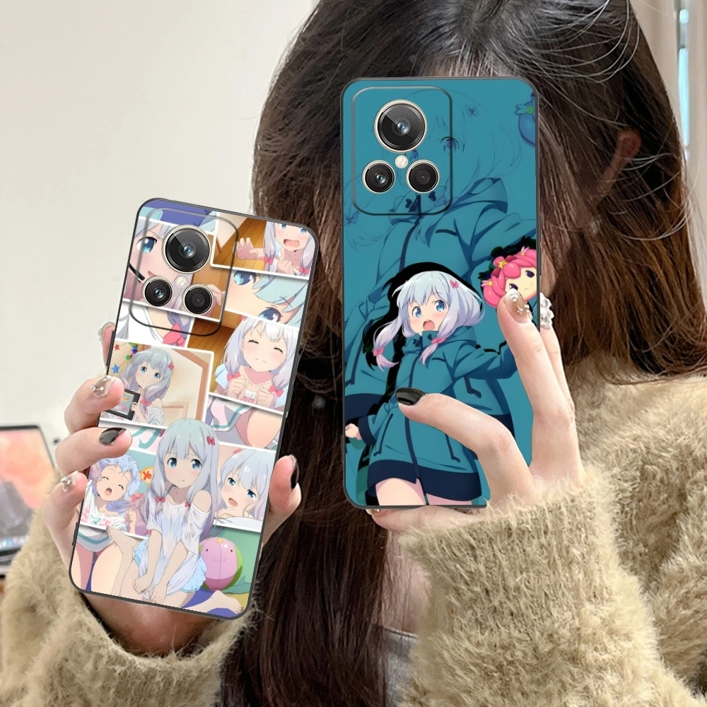 Eromanga Izumi Sagiri Mobile Phone Case for Realme GT 2 9i 8i 7i Pro X50 X2 C35 C21 C20 C11 C3 Black Soft Phone Cover Shell