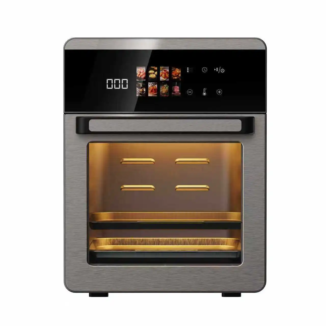 16L Touchscreen Air Fryer Oven with Roast Bake & Dehydrate Functions Non-Stick Galvanized Steel Energy Saving Class a Deep Fryer