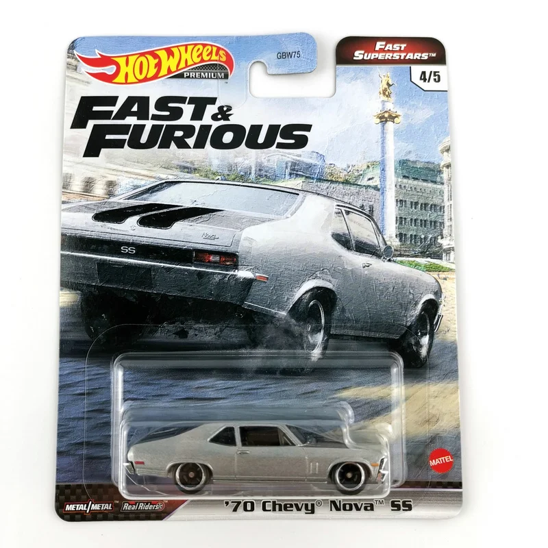

Литая модель автомобиля Hot Wheels GBW75-9C6M 70 Chevy Nova SS в масштабе 1/64.