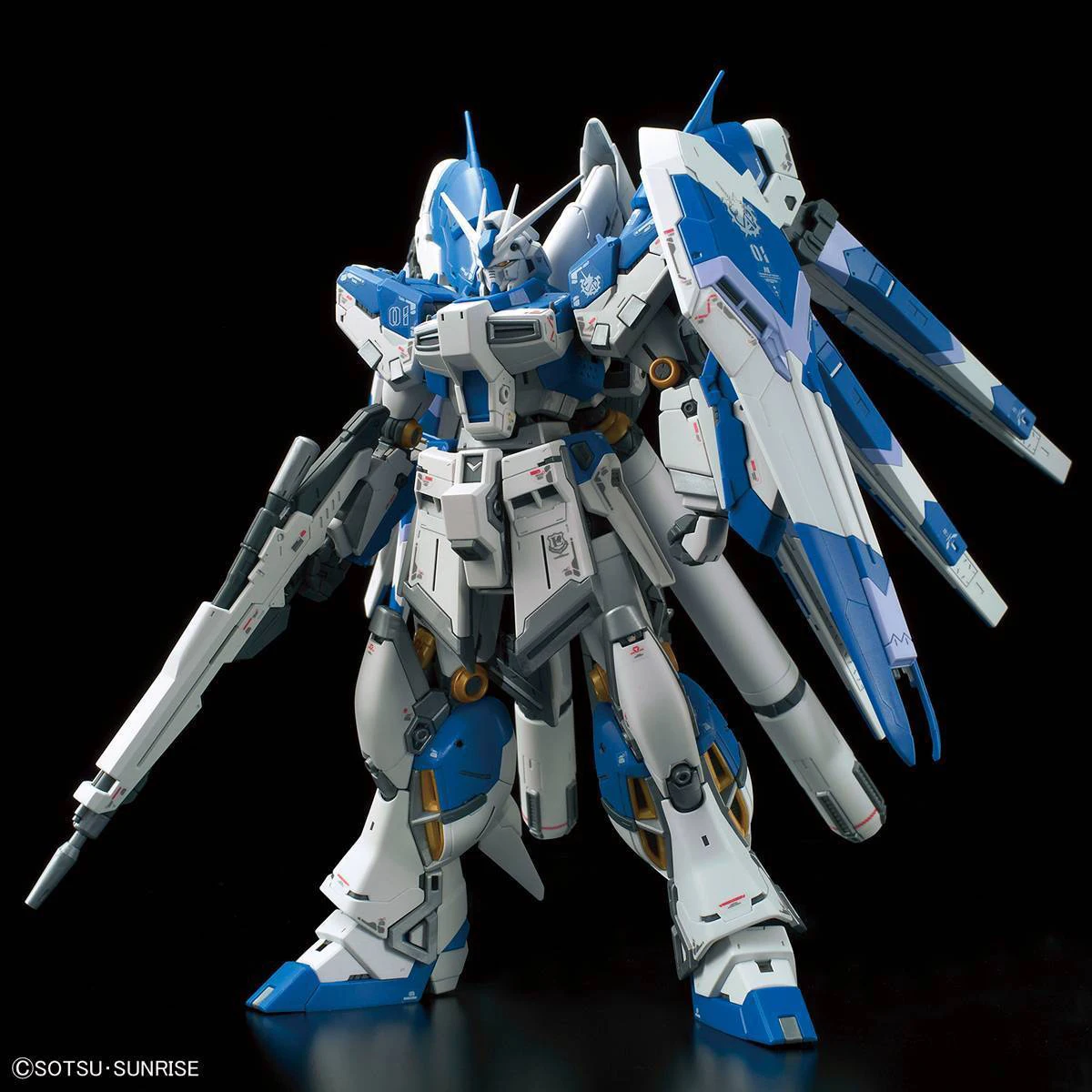 In Stock BANDAI Genuine RG 1/144 No.36 RX-93-ν2 Hi-ν Gundam Assembly Model Ver. Anime Action Figures Model Collection Toy