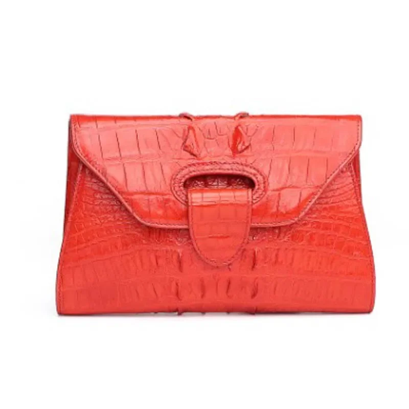 dongou Crocodile lady handbag fashion temperament small bag chain  women clutch bag