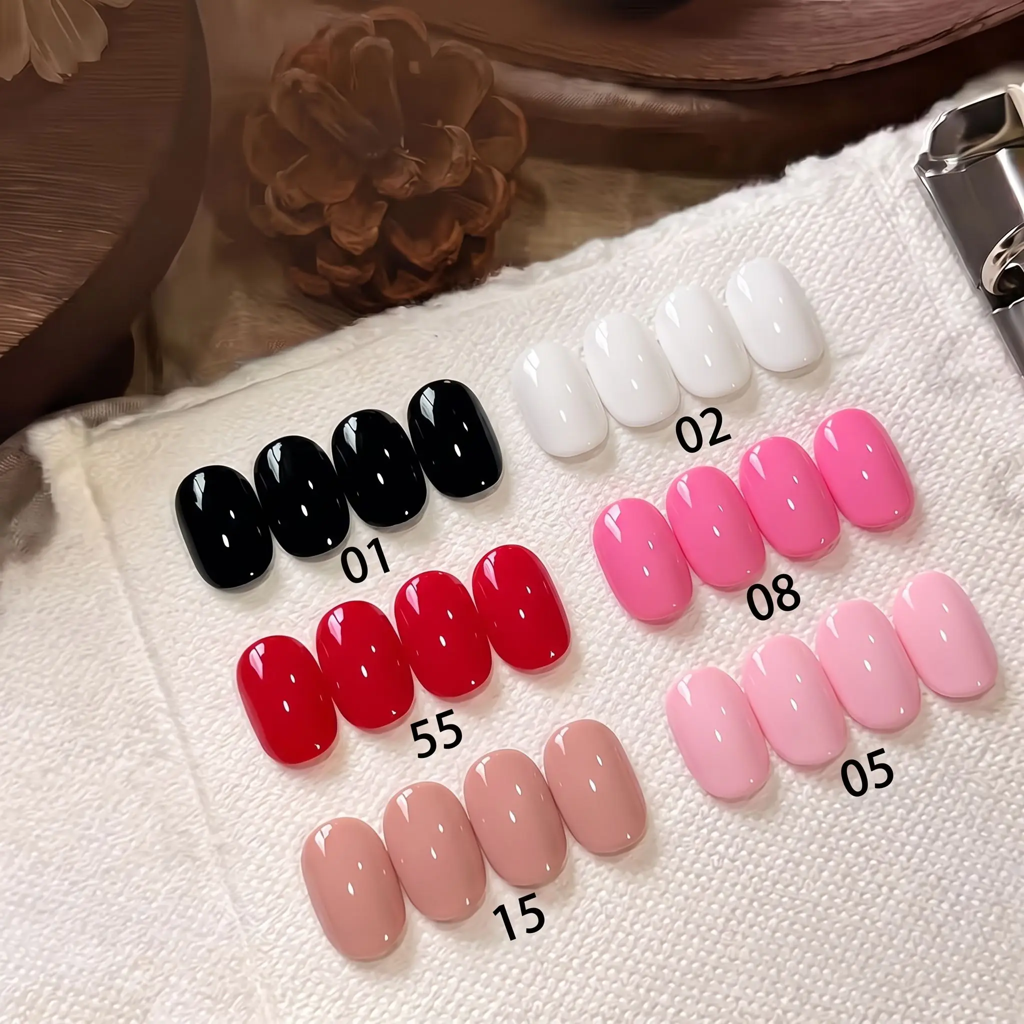 Hassleless 6Pcs 0.5 oz Nail Polish, Suitable for Beginner Nail Technicians and Salon Use, Can Be Used for Both Fingernails and Toenails, Is an Ideal Gift for Birthdays, Easter, and Thanksgiving 6