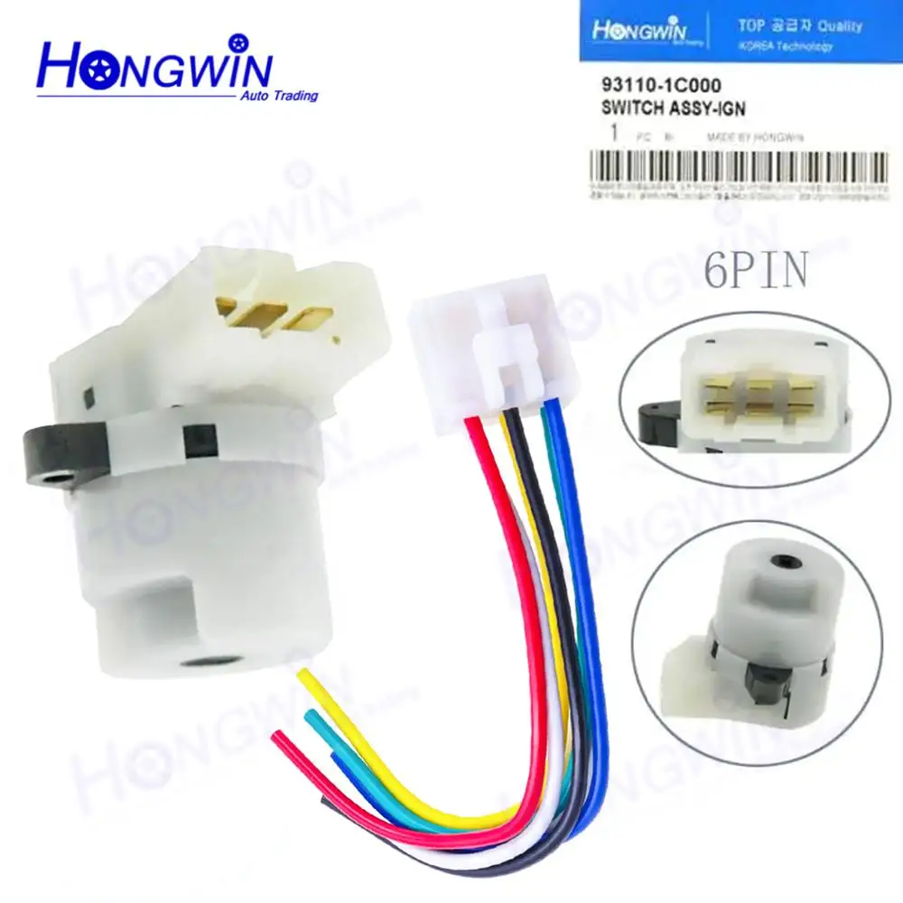 

Ignition Starter Switch For Hyundai Europe All Heavy-Duty s Click Getz 2002-2011 931101C000 93110 1C000 93110-1C000