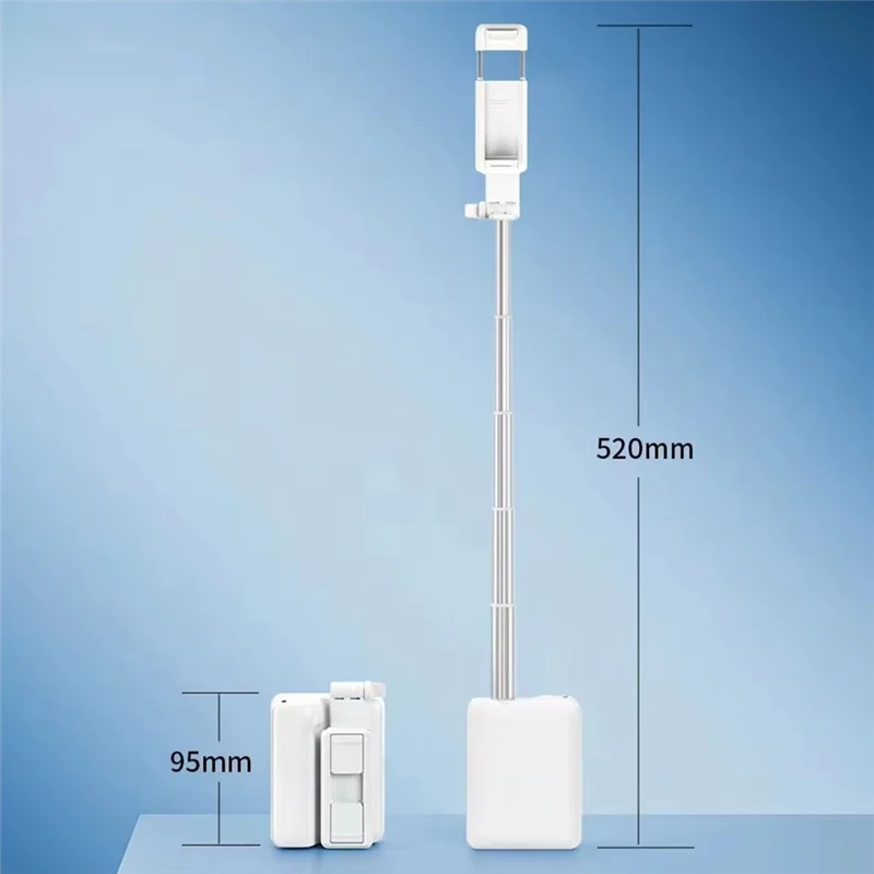 SCLS الهاتف المحمول كاميرا بلوتوث Selfie Stick Vlog فيديو التركيز سطح المكتب حامل الهاتف الحي مع ملء الضوء الأبيض