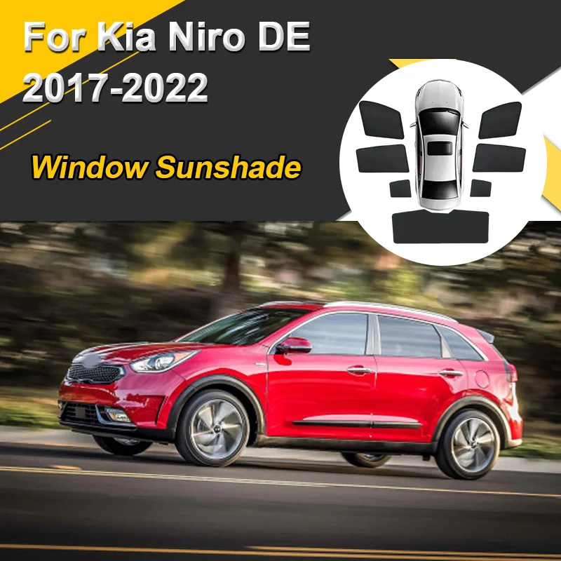 

Солнцезащитные шторки для Kia Niro DE 2017-2022, магнитные, теплоизоляционные, сетчатые, для окон, автомобильные аксессуары