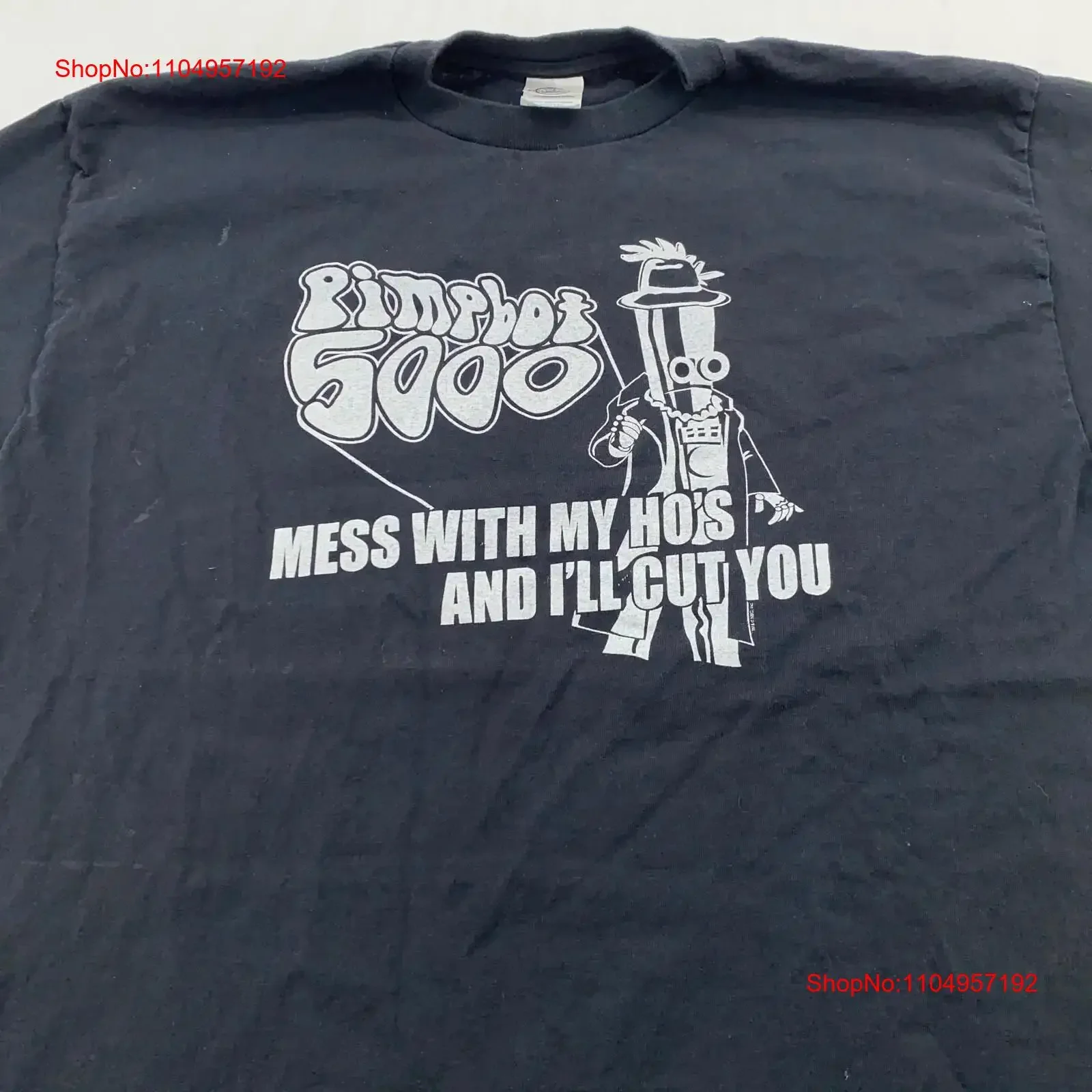 خمر أواخر الليل W كونان O BRIEN PIMPBOT 5000 MESS مع بلدي HO S تي شيرت L XL خمر غسلها مريح قليلا أنيق