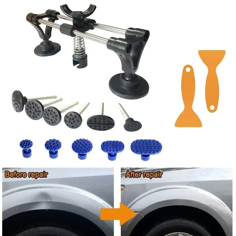PDR Tools Universal Bridge Dent Puller Car Dent Repair Kit, No Paint Auto Body Dent Remover Tool for Vehicle Hail Damage