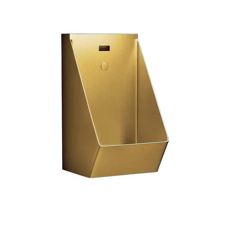 Stainless steel integrated induction urinal wall-mounted men's bathroom black urinal household