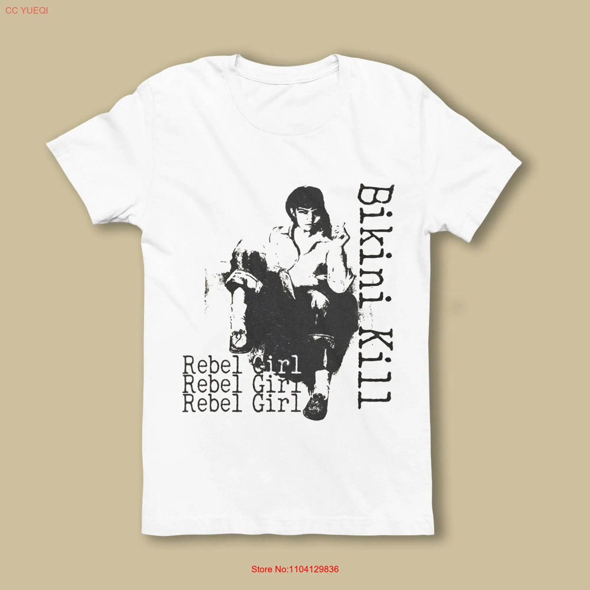 Rebel girl by bikin kill fanart T Shirt long or short sleeves