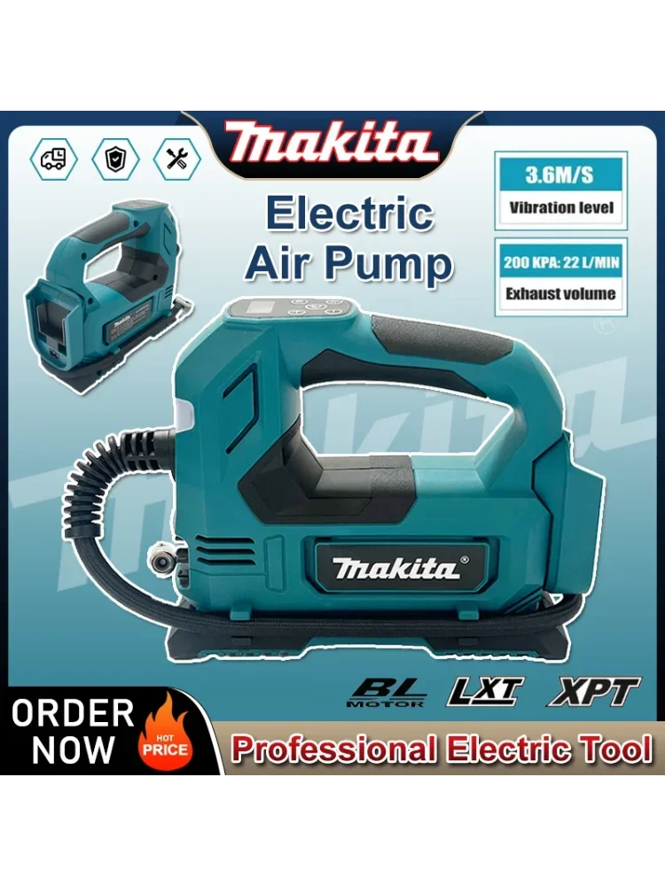 AliExpress Makita Portable Cordless Tire Inflator 18V Battery Electric Air Pump Handheld Air Compressor For Car Bicycle Tires Ball