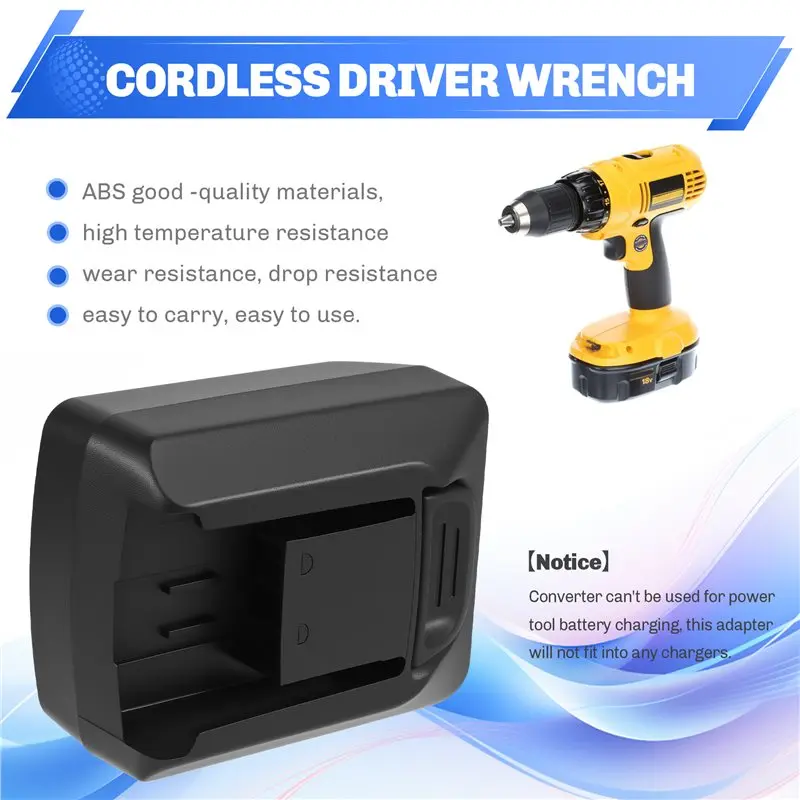 

N04R For To Fein Battery Adapter Converter Upgraded 18V Cordless Tool,Power Tool Battery Conversion Black