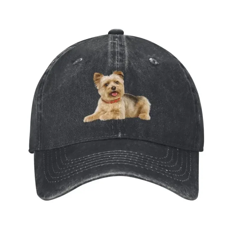 Custom Unisex Cotton Cute Yorkie Dog Yorkshire Terrier Baseball Cap Adult Adjustable Dad Hat Men Women Outdoor