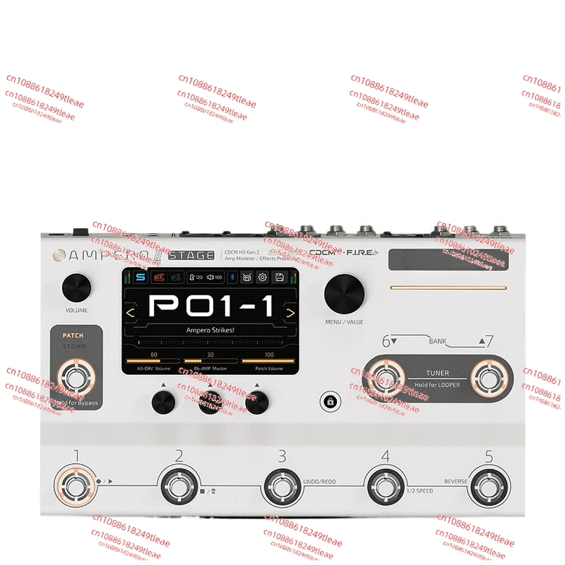 

Ampero II Stomp 2 Stage Type Amp Modeler / Effects Processor, Iconic Tri-core DSP Platform