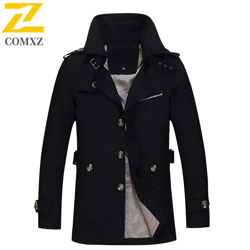 2024 Spring/Summer New Solid Color Medium Long Coat for Men, Casual, Loose, Comfortable, High Quality Large Size Windbreaker