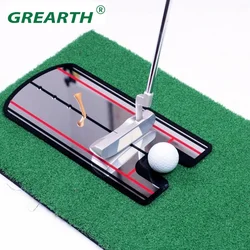 Miroir de putting de golf 11% ment, aide à l'entraînement, équilibreur de putter de golf, ligne droite pour la pratique des yeux, accessoires d'entraînement de putter de golf, 1 PC