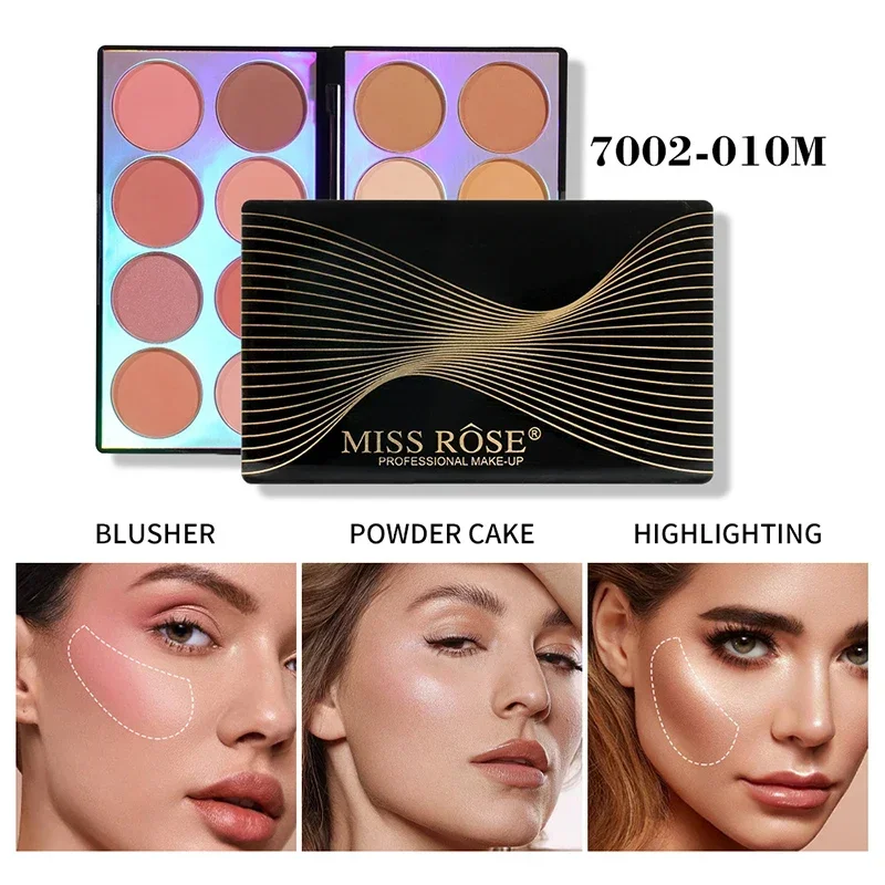 16 colori Contour Palette Blush Highlighter Bronzer Powder Makeup Palette Contour Kit cosmetici per il viso per le donne regali di san valentino