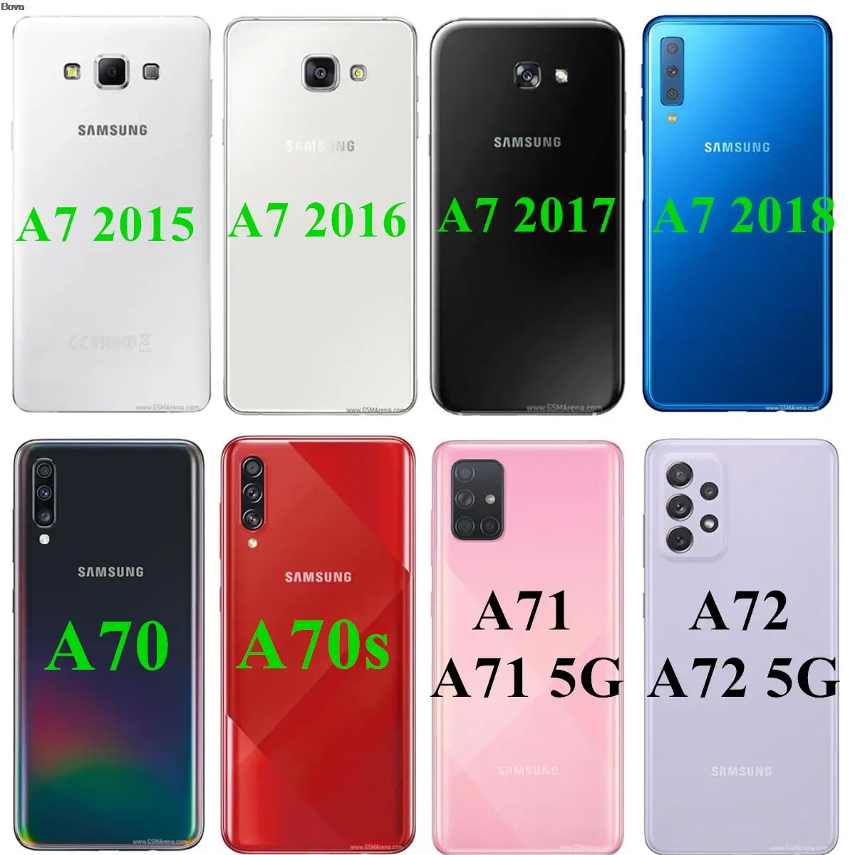 ซองหนังสําหรับ Samsung Galaxy A7 2015 2016 2017 A700F A710F A720F A70 A70s A71 A72 A73 5G ฝาครอบ Fundas coque