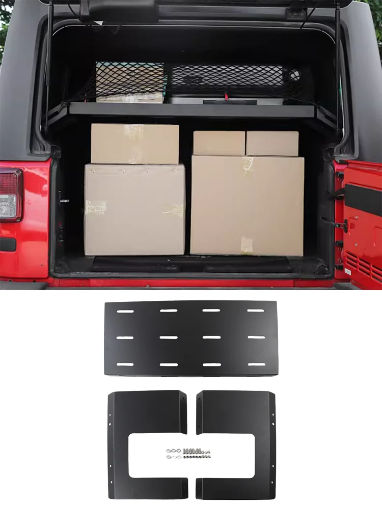 Kofferbak Cargo Rack Achteropslag Bagage Plank Organisator Lade Mand voor Jeep Wrangler JK JL 2007-2024 Interieur accessoires - afbeelding 2