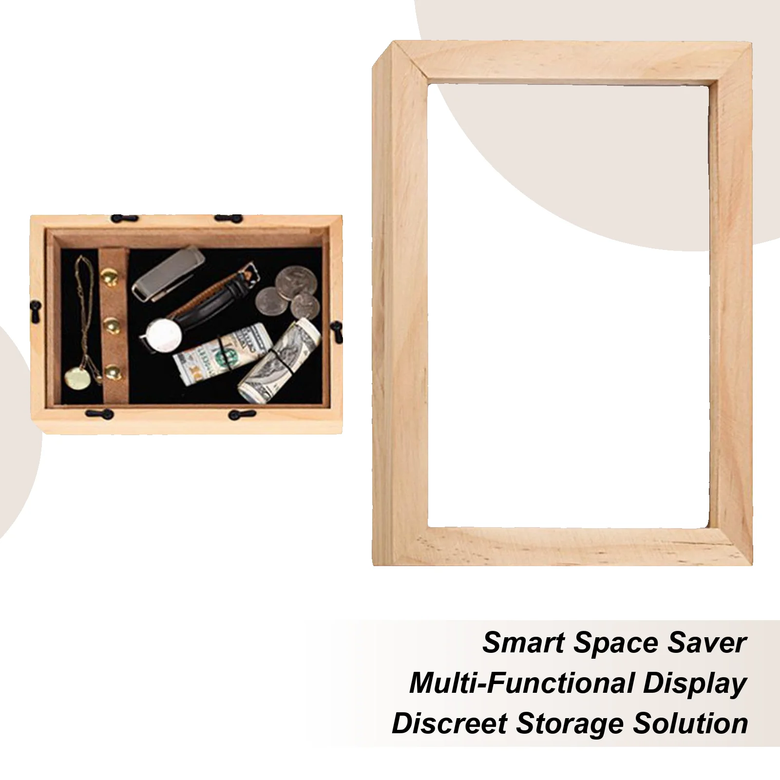 

Портативная фоторамка, просторный сейф, сдержанный ящик для хранения, рамка для сейфа книг для семьи, друзей, наличных, паспортов, монет, домашнего офиса