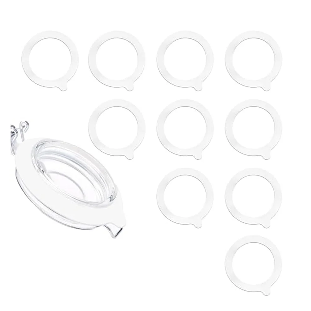 375 Inch Silicone Seals Replacement for Regular Mouth Jars Airtight Leakproof Canning Jar Gaskets Set 10 Pieces