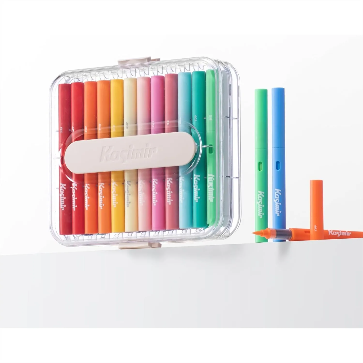 

Acrylic Paint Markers with Brush Tip, Quick-Dry Water-Based Ink for Art on Wood Fabric Glass Rock Multi-Surface, 24 Colors