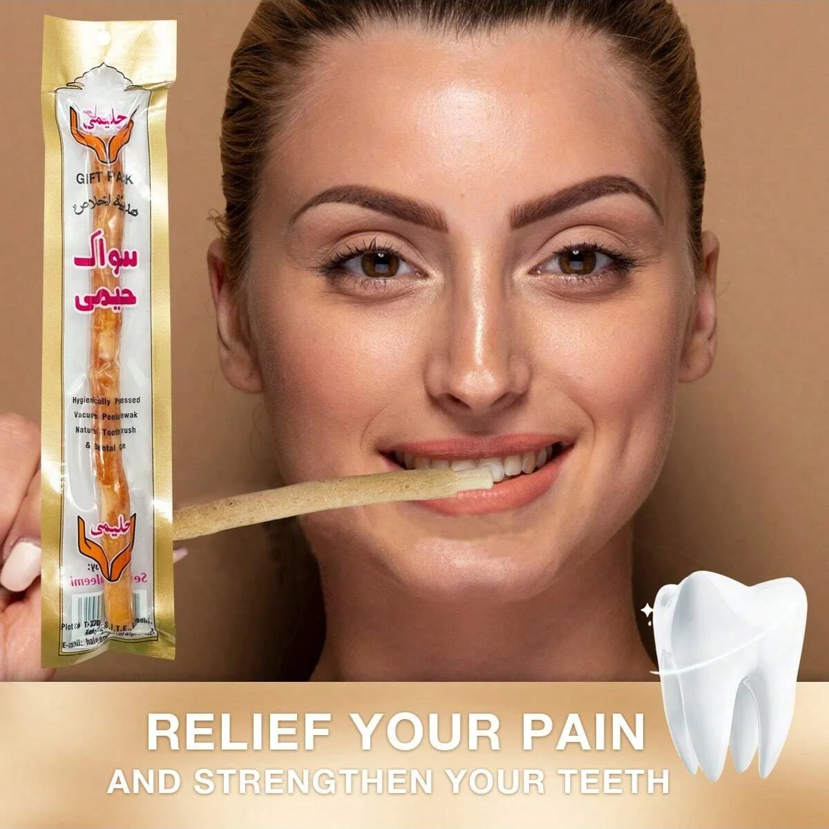 

Slim Miswak Natural Toothbrush Portable Traveling Toothbrush Traditional Toothbrush Stick For Healthy Gums Teeth Fresher Breath