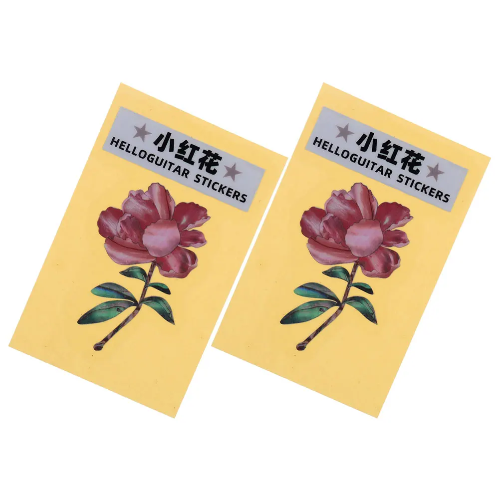 

2 Pcs Decoration Guitar Sticker Neck Stickers Decals and Headstock Accessories Instrument