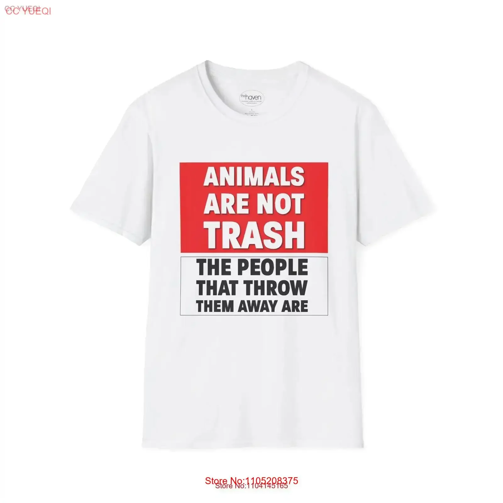

Animals Are NOT Trash T Shirt 100 Ring Spun Cotton Sizes XS 5XL Supports Non Profit Cat Sanctuary vintage Washed