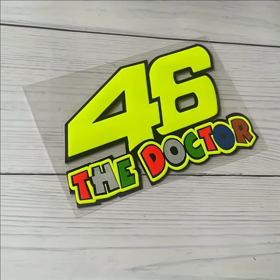 1PC "46 Rossi" Racing Car Sticker, MotoGP-Themed Auto Decal for Car/Motorcycle Enthusiasts to Decorate Vehicles