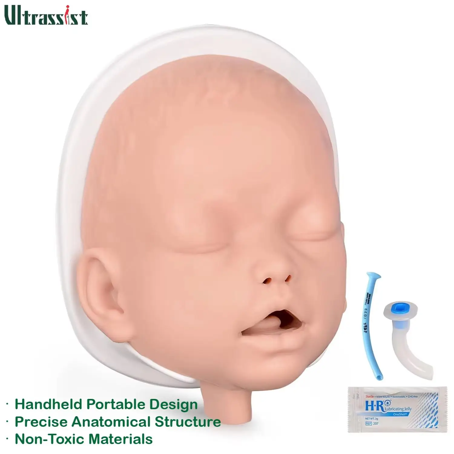 Ultrassist Infant Airway Intubation Child Manikin Management Trainer with Base Neonatal Simulator for Emergency Medical Training